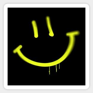 Smiley graffiti tag art Sticker